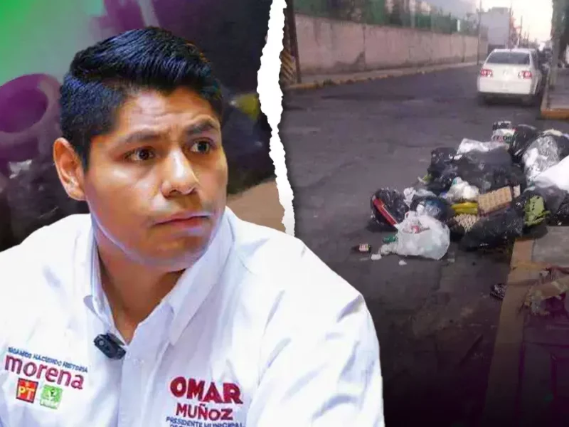 Basura inunda calles de Cuautlancingo; administración de Omar Muñoz no da respuesta 