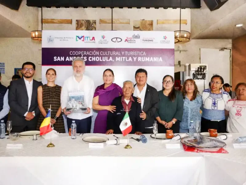Extiende Gobierno de San Andrés Cholula lazos de cooperación con Rumania y con Mitla