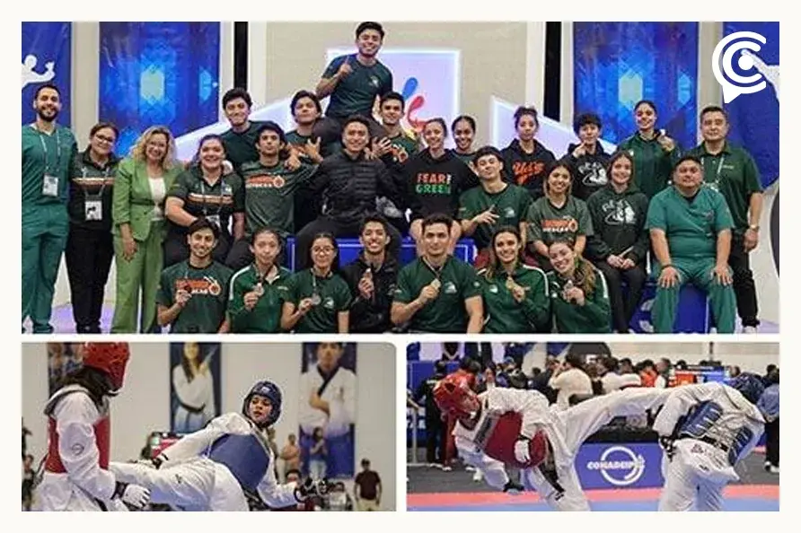Aztecas Udlap consiguen nueve medallas en el Campeonato Nacional de Taekwondo de Conadeip