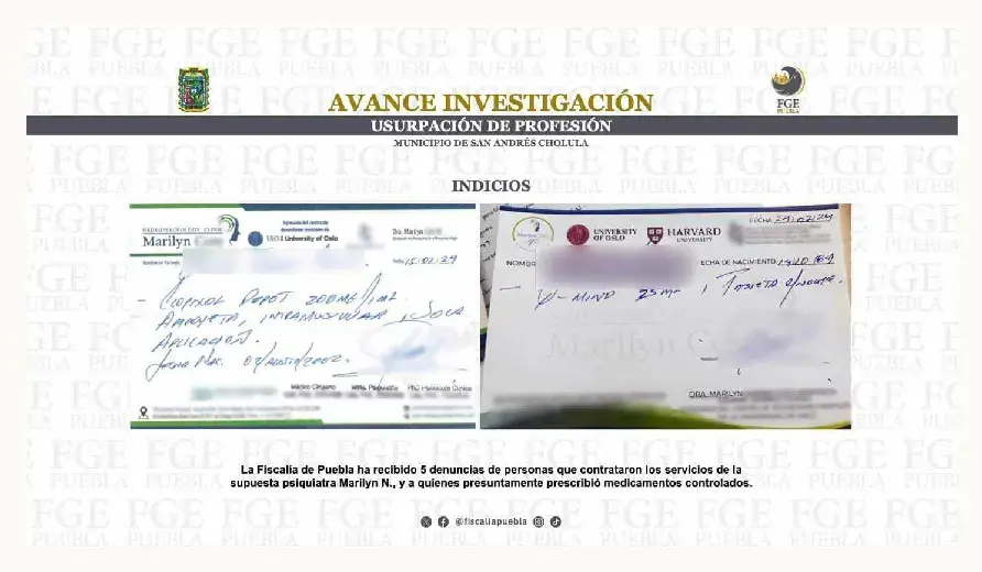 Marilyn Cote tiene cinco denuncias ante la Fiscalía de Puebla; está acusada por usurpación de profesión
