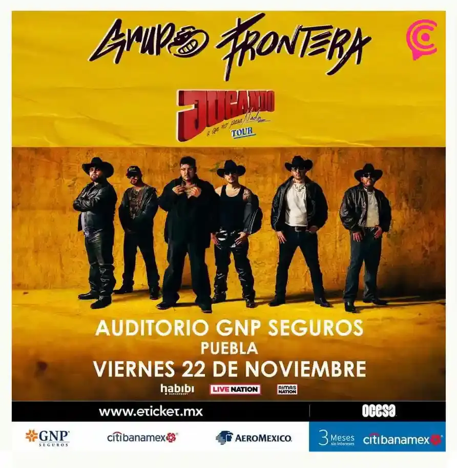 Tecate Comuna, Grupo Frontera y más eventos en Puebla del 18 al 24 de noviembre