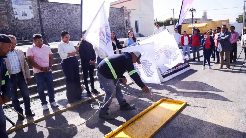 Refuerza Lupita Cuautle dignificación de espacios urbanos en San Andrés Cholula