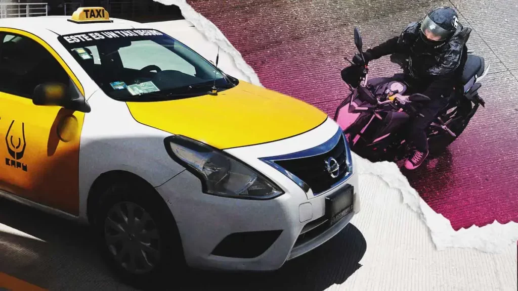 Taxi de la CAPU atropelló un motociclista y acompañante; Seguros Banorte ni conductor se hacen responsables