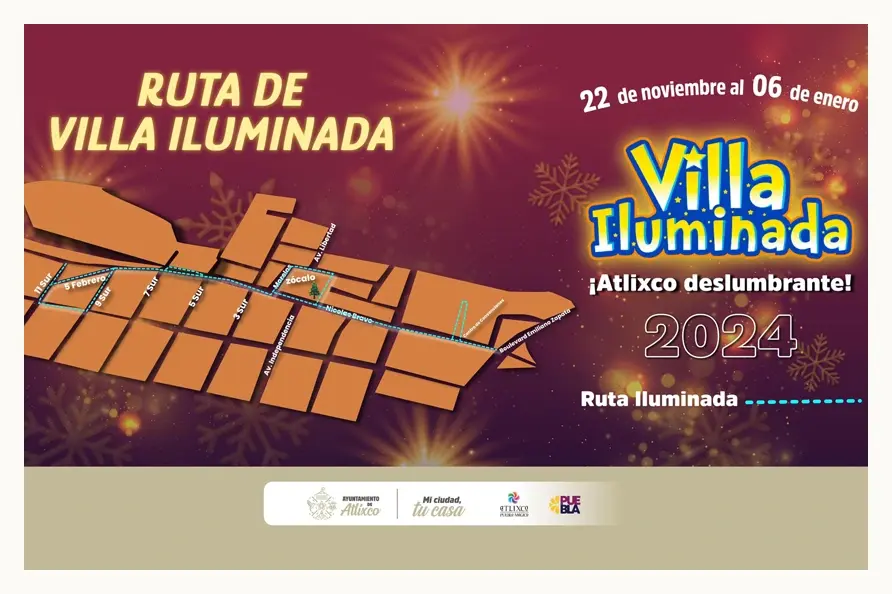 Descubre la magia y conoce la ruta de villa iluminada en Atlixco