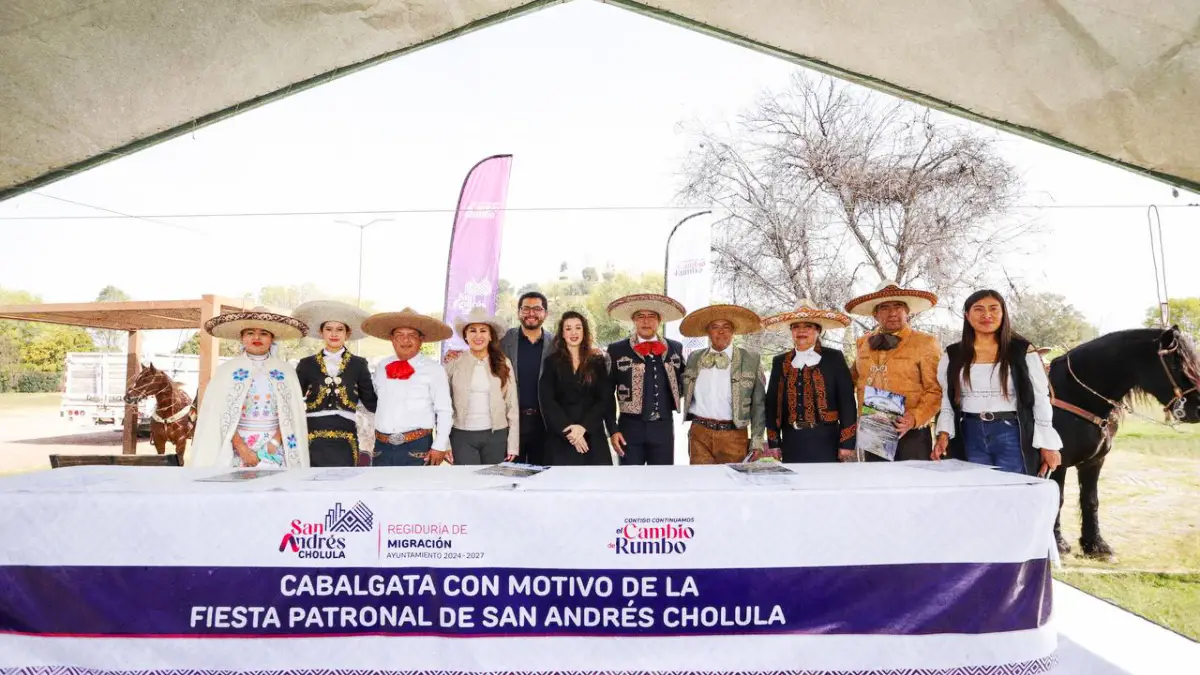Invita Ayuntamiento de San Andrés Cholula a Cabalgata por aniversario de la Revolución Mexicana y las festividades de la Fiesta Patronal