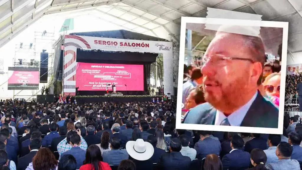Reaparece el morenovallista Eukid Castañón en el Segundo Informe de Labores de Sergio Salomón Céspedes