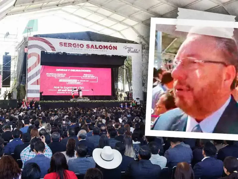 Reaparece el morenovallista Eukid Castañón en el Segundo Informe de Labores de Sergio Salomón Céspedes