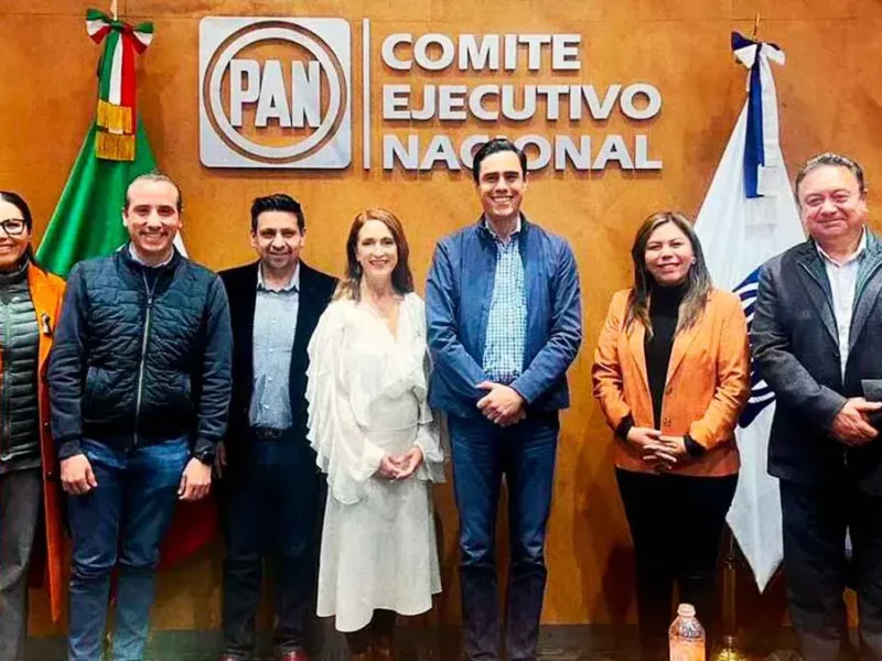 Mario Riestra y Felipe Velázquez acuerdan reglas por la dirigencia del PAN en Puebla