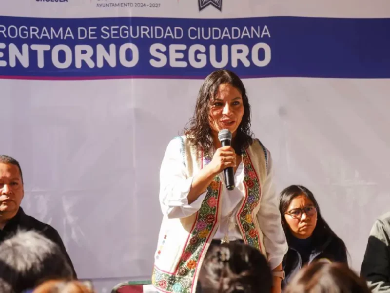 Anuncia Lupita Cuautle el inicio del programa “Entorno Seguro”