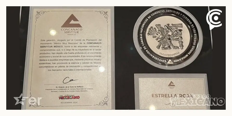 Concanaco Servytur México galardona a Grupo Estrella Roja por su impacto económico y social