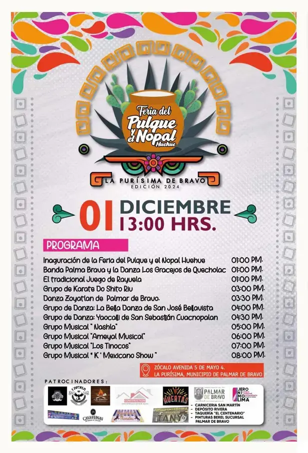 Disfruta la “bebida de los dioses” en la Feria del Pulque y Nopal Huehue 2024