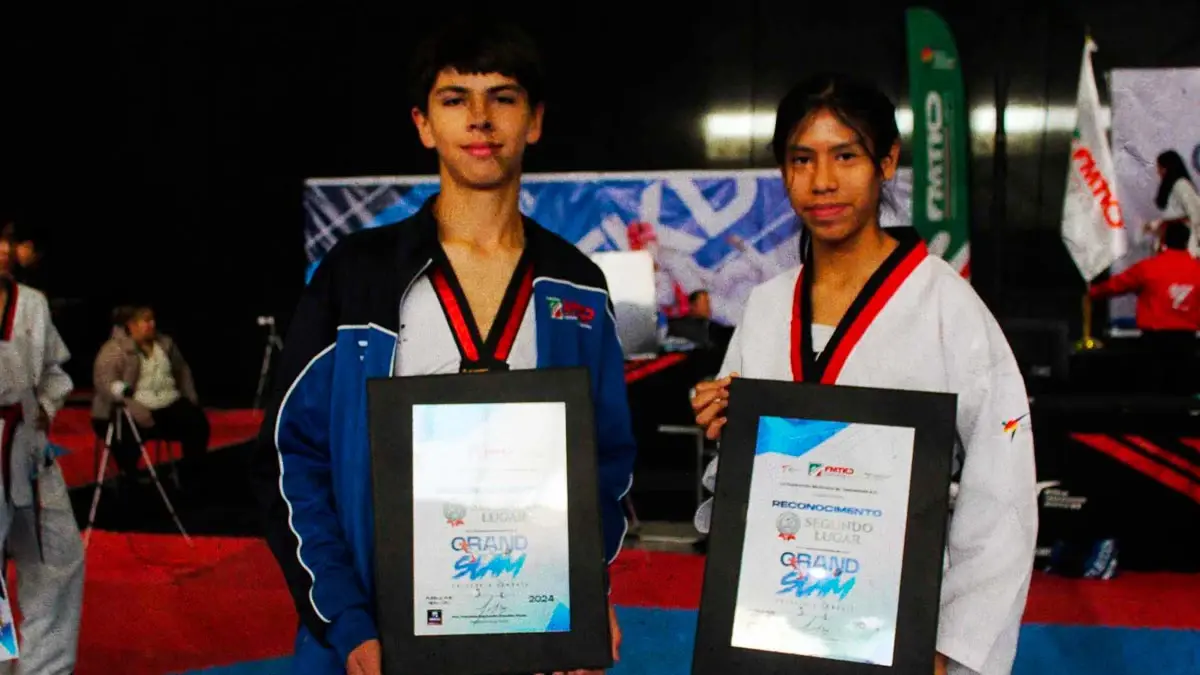 Atletas de Puebla alcanzan el podio del Grand Slam de Taekwondo 2024