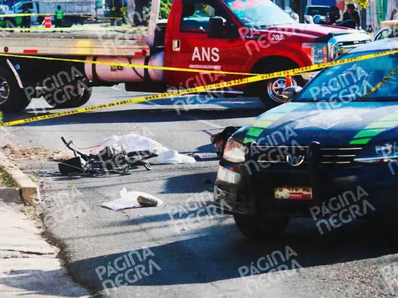 Ciclista murió atropellado por un vehículo que escapó en el Bulevar 5 de Mayo, Puebla