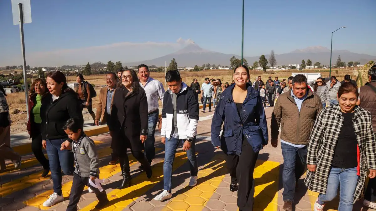 Inaugura Lupita Cuautle Torres la rehabilitación de la calle San Francisco Acatepec