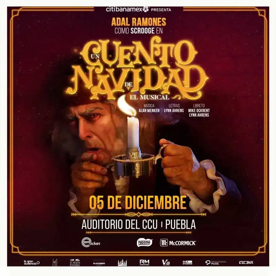 Adal Ramones llegará a Puebla con el musical “Un Cuento de Navidad”