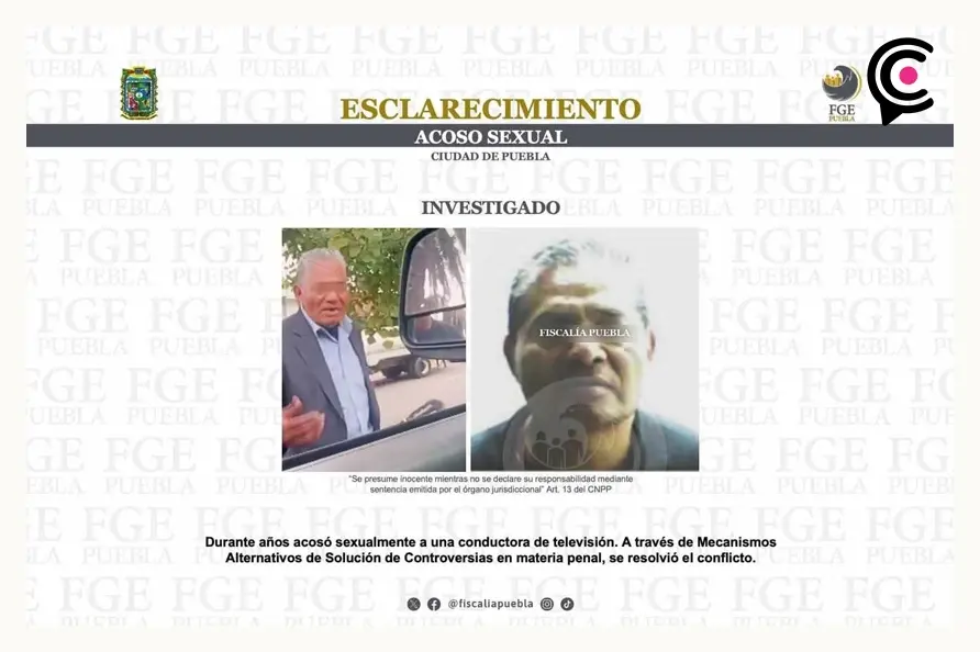 Fiscalía de Puebla resuelve caso de acoso sexual contra conductora Leslie Ortuño