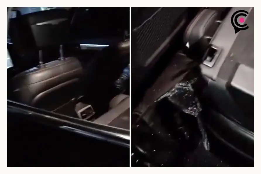 Dan cristalazo a camioneta en el estacionamiento de Paseo San Francisco, Puebla