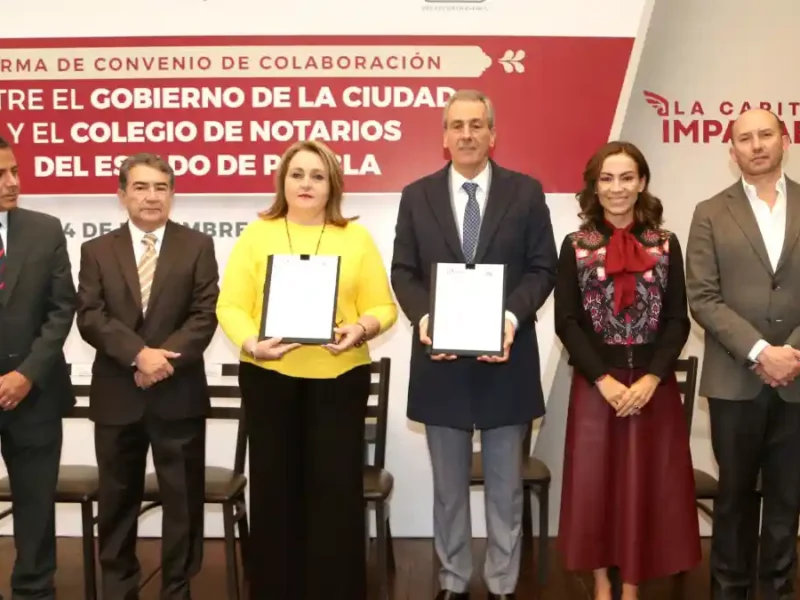Gobierno de la Ciudad firma convenio de colaboración con el Colegio de Notarios