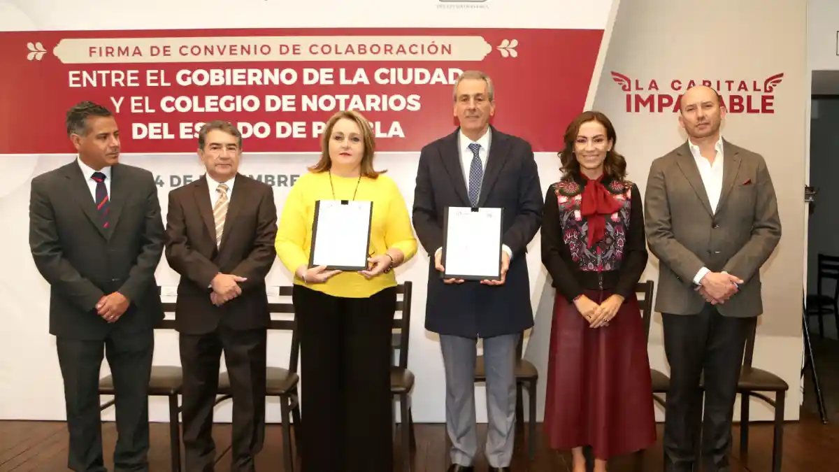 Gobierno de la Ciudad firma convenio de colaboración con el Colegio de Notarios