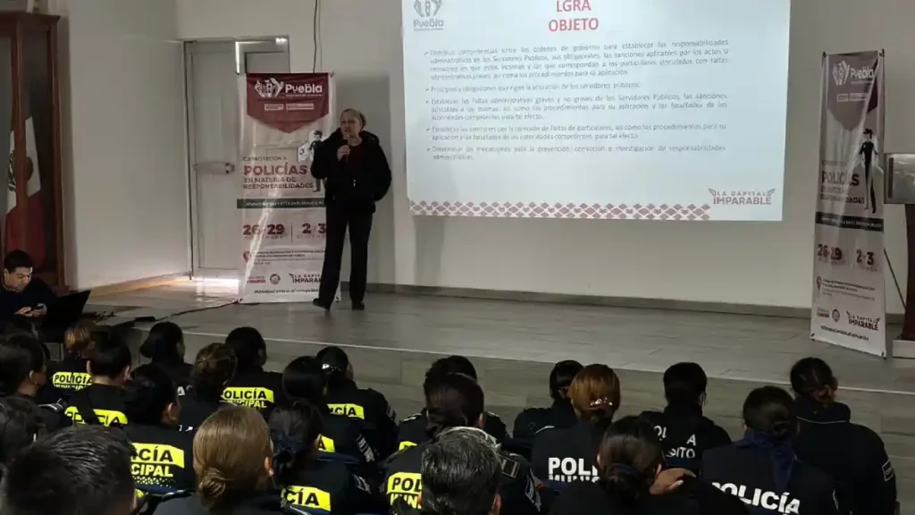 Capacitación de policías de la SSC permitirá que poblanos confíen nuevamente en las corporaciones de seguridad