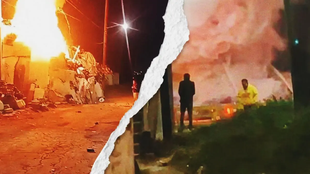 Sofocan incendio en predio de reciclaje tras más de seis horas en Loma Bella, Puebla