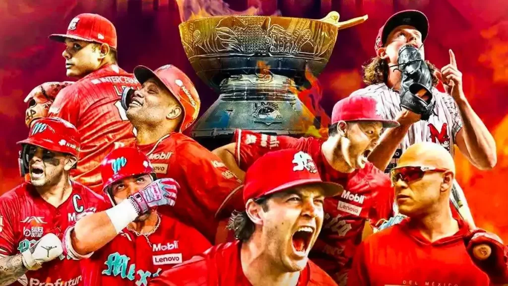 Diablos Rojos del México, campeones de la Liga Nacional de baloncesto y béisbol este 2024