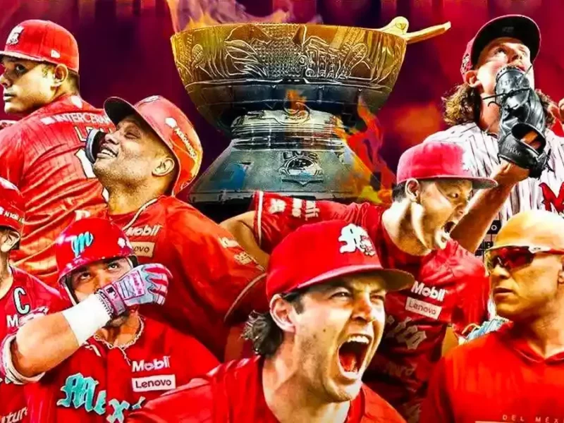 Diablos Rojos del México, campeones de la Liga Nacional de baloncesto y béisbol este 2024