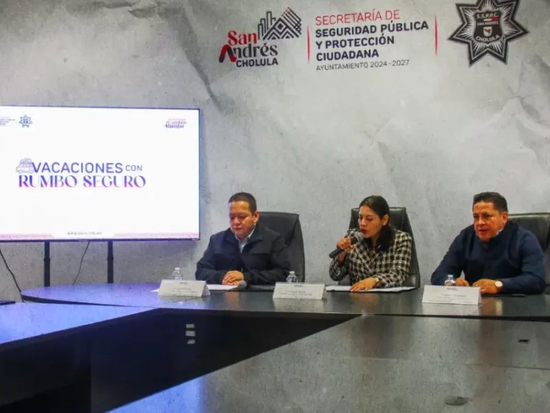 Se reforzarán las acciones de vigilancia y proximidad social en San Andrés Cholula, Puebla