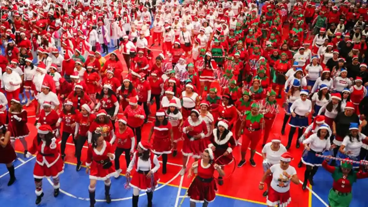 El Instituto Municipal del Deporte de Puebla realizó el Festival de Activación Física Navideño