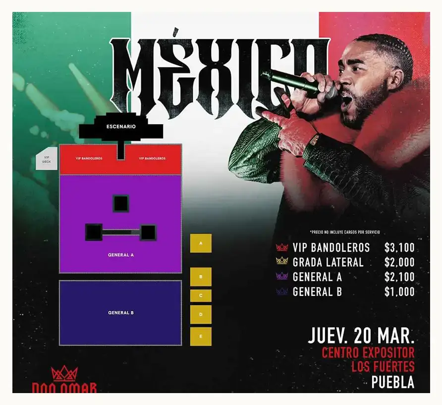 Don Omar llegará al Centro Expositor de Puebla; checa el precio de los boletos  