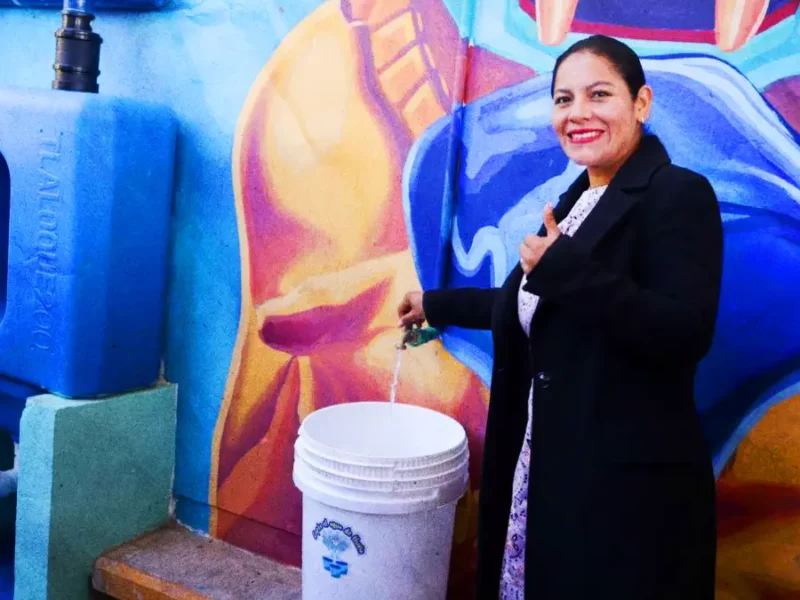 Refuerza Lupita Cuautle prácticas para el cuidado del agua en San Andrés Cholula