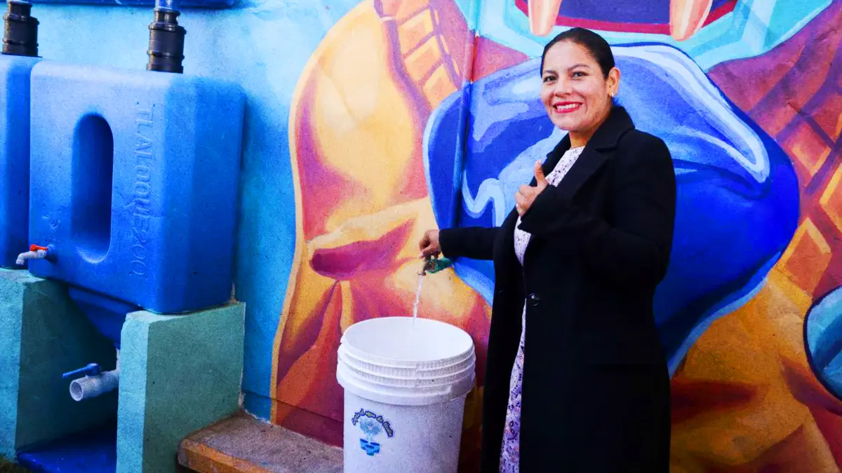 Refuerza Lupita Cuautle prácticas para el cuidado del agua en San Andrés Cholula