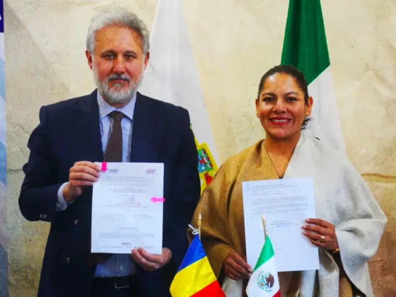 Impulsa Lupita Cuautle el intercambio cultural entre San Andrés Cholula y Rumania