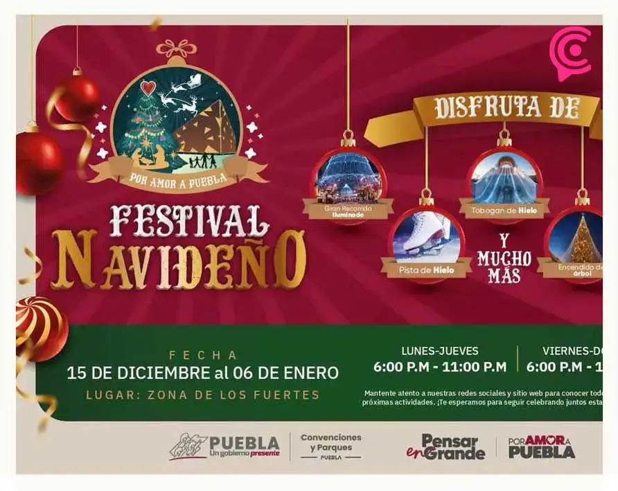 Eventos en Puebla para disfrutar del 16 al 22 de diciembre