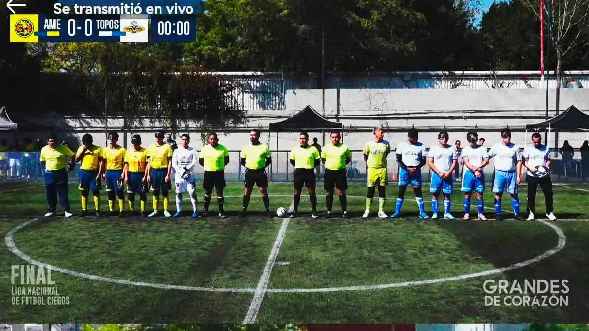 Topos FC pierden ante América en final de Liga Nacional de Fútbol 5 para Ciegos