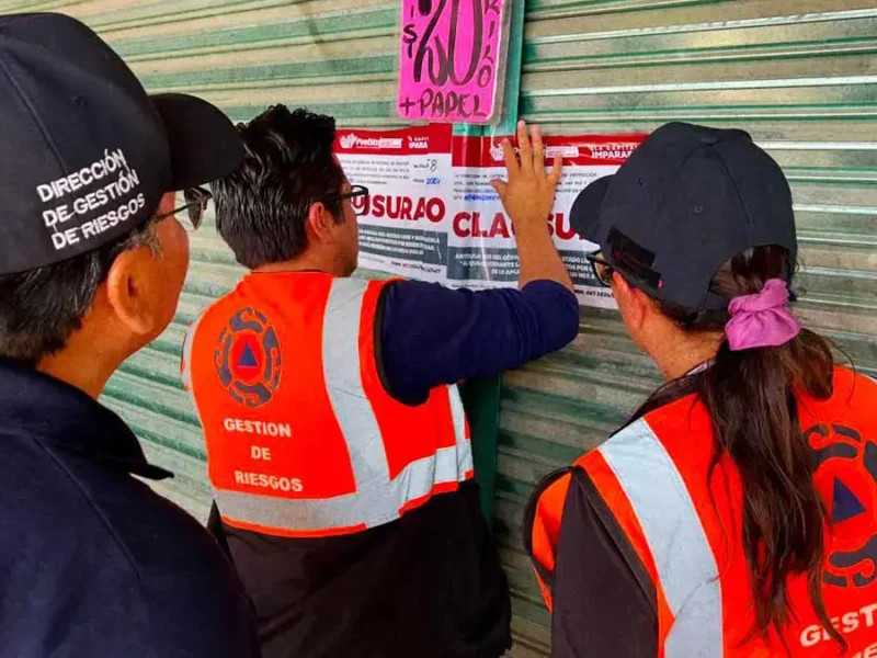 En operativo, Ayuntamiento de Puebla clausuró 14 negocios de la Central de Abasto