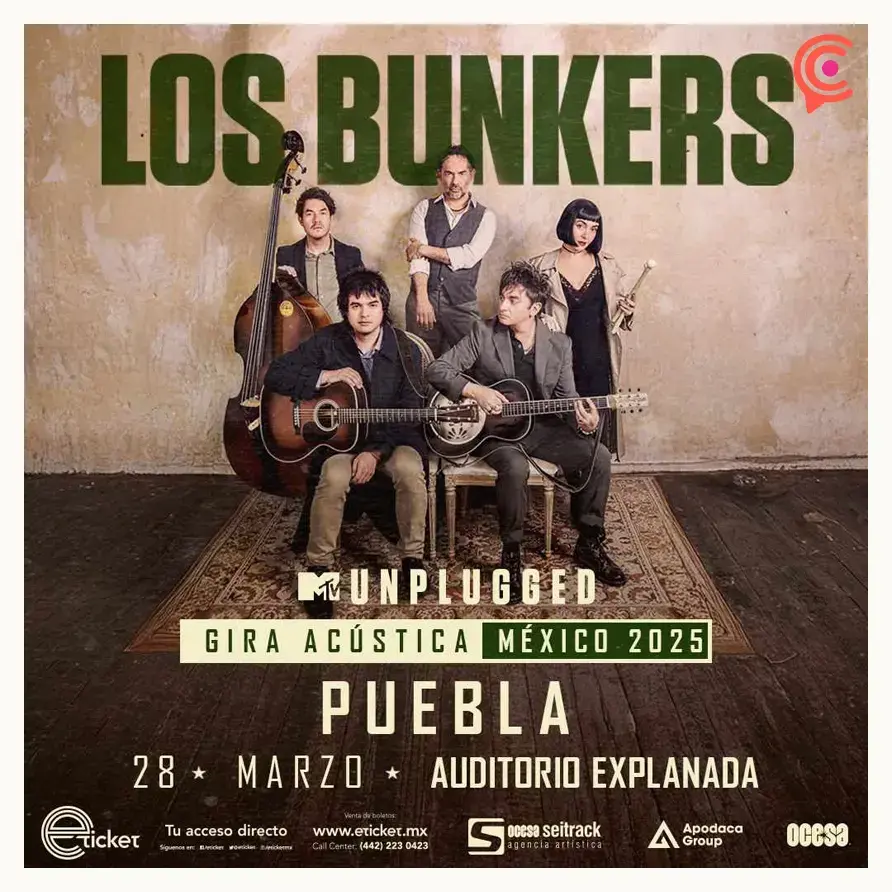 Los Bunkers anuncian concierto unplugged en Puebla para 2025 