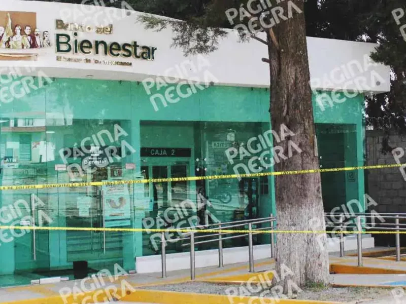 Roban casi un millón de pesos del Banco del Bienestar en La Resurrección, Puebla
