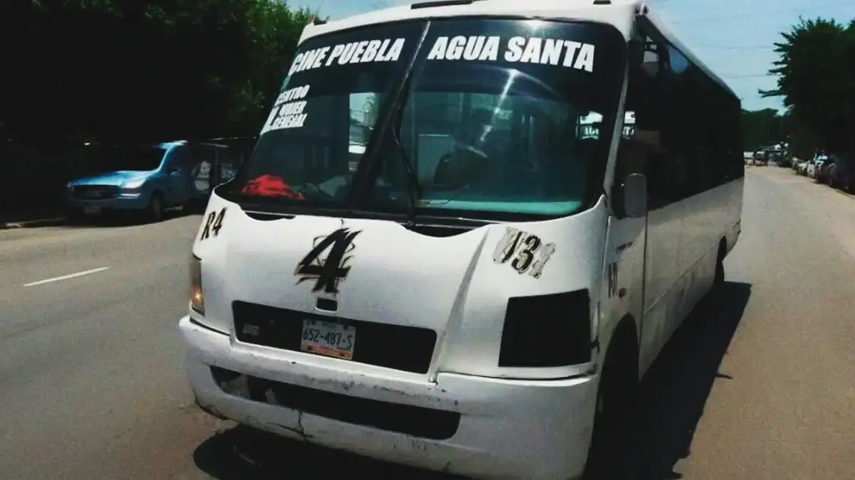 Roldán murió atropellado por microbús de la Ruta 4 en Puebla pc: atropellado ruta 4 puebla 