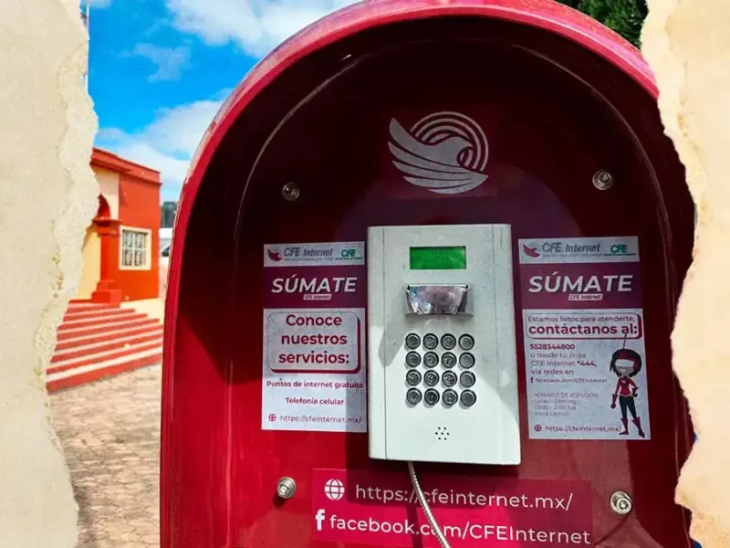 CFE instala 58 cabinas telefónicas al interior del estado de Puebla para llamar gratis