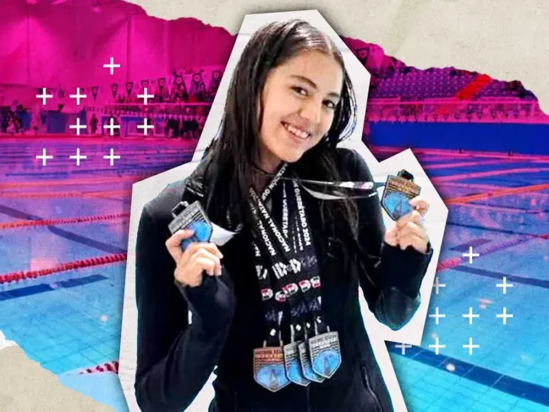 Ximena Aguirre obtienen seis medallas en el Campeonato Nacional de Curso Corto de Natación
