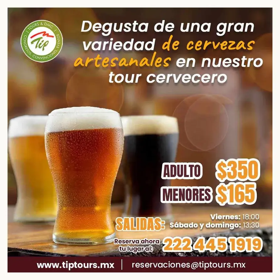 Disfruta del Tour Cervecero en Cholula y conoce la fábrica productora