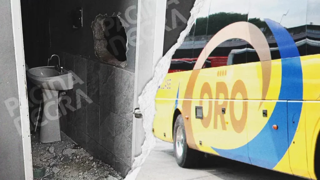 Mediante un boquete, delincuentes robaron dinero de la terminal de autobuses ORO