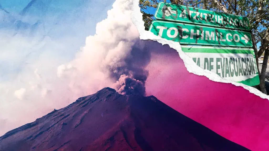 Gobierno de Puebla revisa diez rutas de evacuación del volcán Popocatépetl ante eventual erupción