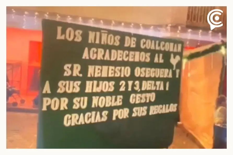 FGR investiga a autoridades de Coalcomán, agradecen a “El Mencho” por regalos a niños