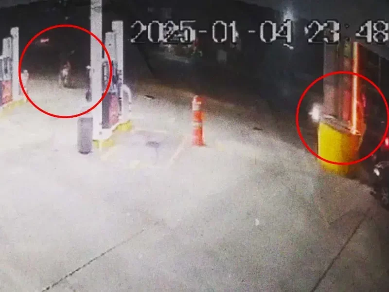 Policías resultan heridos al intentar frustrar un asalto a la gasolinera en Texmelucan