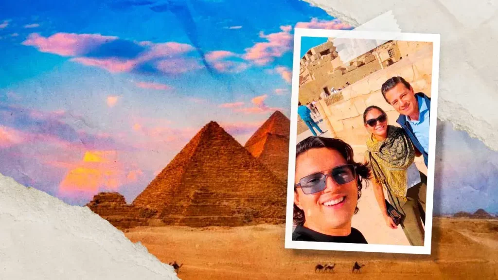 Influencer poblano capta al expresidente Enrique Peña Nieto paseando en Egipto 