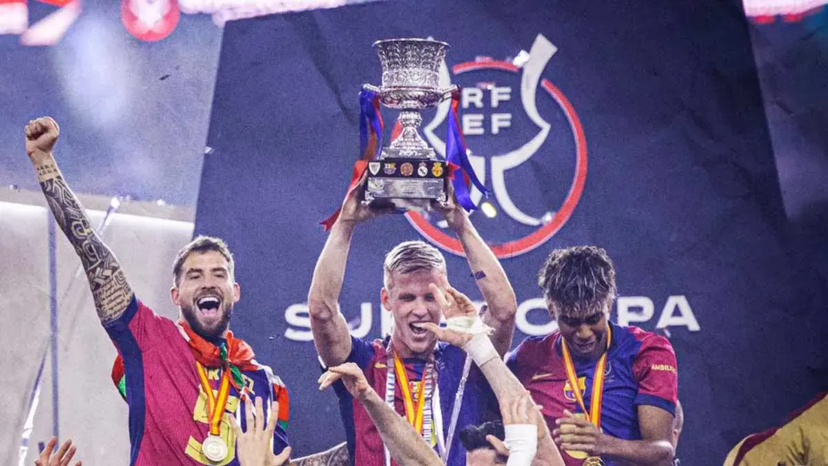 Barcelona es campeón de la Supercopa de España 2025 tras golear al Real Madrid
