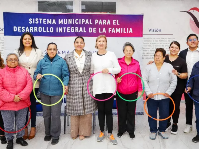 Promueve Lupita Cuautle la prevención de la salud en personas adultas mayores de San Andrés Cholula