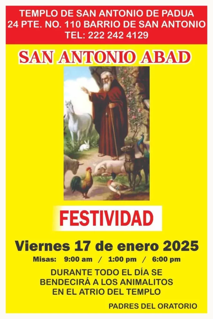 Iglesias de Puebla preparan la bendición de mascotas para Día de San Antonio Abad 2025